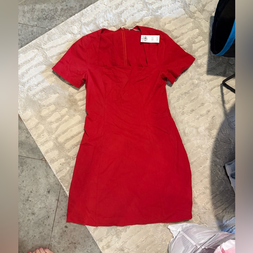 Abercrombie & Fitch Vibrant Red Mini Dress
